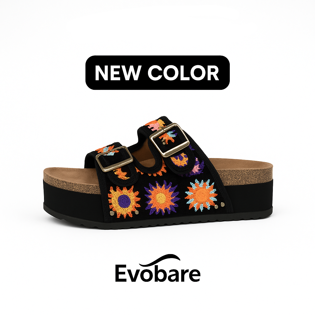 Boho Stud Wedges Sandals