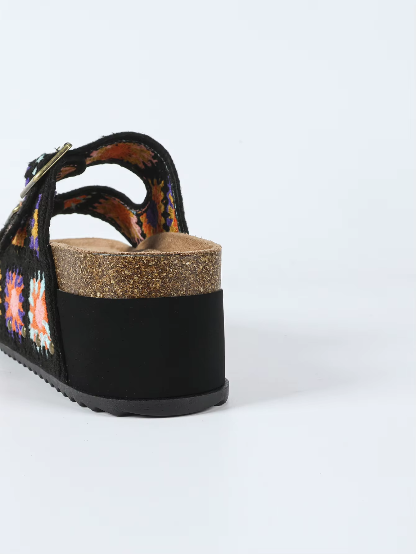 Boho Stud Wedges Sandals