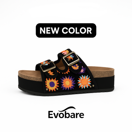 Boho Stud Wedges Sandals