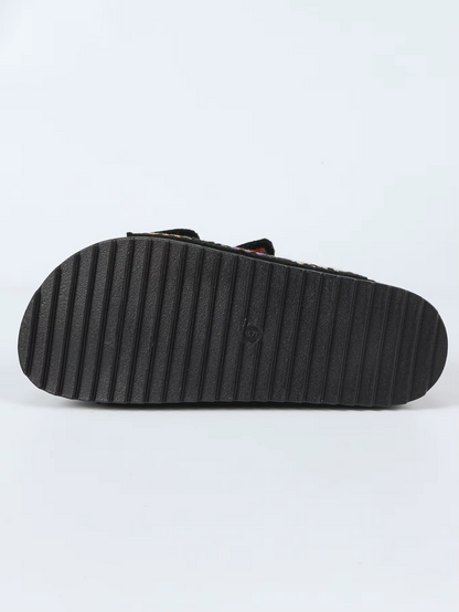 Boho Stud Wedges Sandals